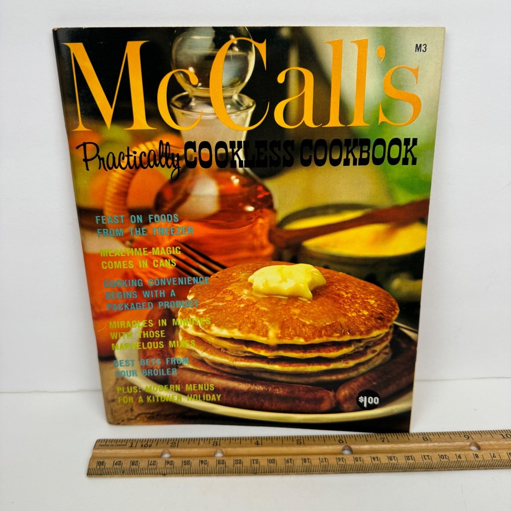 Vtg 60s McCalls Cookbook Collect Replacement Practically Cookless M3 Paperback